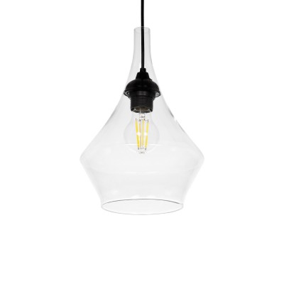 GLOBOSTAR® BALU 206-0042 Μοντέρνο Κρεμαστό Φωτιστικό Οροφής με Ντουί 1 x E27 AC 220-240V IP20 - Διάφανο - Μ20 x Π20 x Υ31cm GLOBOSTAR® BALU 206-0042 Μοντέρνο Κρεμαστό Φωτιστικό Οροφής με Ντουί 1 x E27 AC 220-240V IP20 - Διάφανο - Μ20 x Π20 x Υ31cm