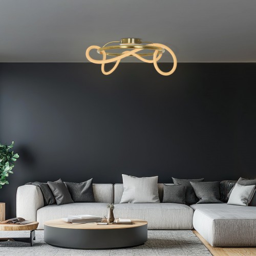 kelvo® GLOW KLV-101-0149 Φωτιστικό Οροφής LED 34W 3400lm 360° AC 220-240V IP20 Ρυθμιζόμενο Λευκό CCT με Χειριστήριο από 2700K έως 6000K Dimmable - Lumileds SMD Chip - Χρυσό Πλατίνα - Μ60 x Π60 x Υ30cm - 3 Χρόνια Εγγύηση Διακόσμηση - Φως - Χαλιά kelvo® GLOW KLV-101-0149 Φωτιστικό Οροφής LED 34W 3400lm 360° AC 220-240V IP20 Ρυθμιζόμενο Λευκό CCT με Χειριστήριο από 2700K έως 6000K Dimmable - Lumileds SMD Chip - Χρυσό Πλατίνα - Μ60 x Π60 x Υ30cm - 3 Χρόνια Εγγύηση Διακόσμηση - Φως - Χαλιά