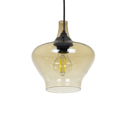 GLOBOSTAR® OVOCE 206-0033 Μοντέρνο Κρεμαστό Φωτιστικό Οροφής με Ντουί 1 x E27 AC 220-240V IP20 - Mελί - Μ20 x Π20 x Υ22cm GLOBOSTAR® OVOCE 206-0033 Μοντέρνο Κρεμαστό Φωτιστικό Οροφής με Ντουί 1 x E27 AC 220-240V IP20 - Mελί - Μ20 x Π20 x Υ22cm