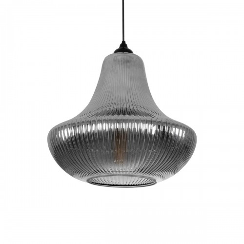 GLOBOSTAR® VERRE 206-0021 Μοντέρνο Κρεμαστό Φωτιστικό Οροφής με Ντουί 1 x E27 AC 220-240V IP20 - Μαύρο Φιμέ - Μ38 x Π38 x Υ34cm Διακόσμηση - Φως - Χαλιά