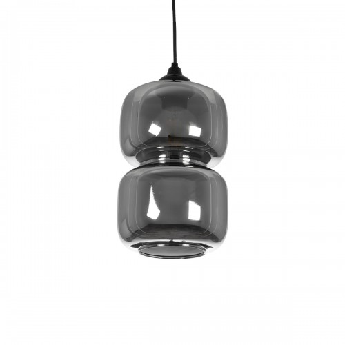 GLOBOSTAR® PIAGE 206-0036 Μοντέρνο Κρεμαστό Φωτιστικό Οροφής με Ντουί 1 x E27 AC 220-240V IP20 - Μαύρο Φιμέ - Μ18 x Π18 x Υ31cm Διακόσμηση - Φως - Χαλιά