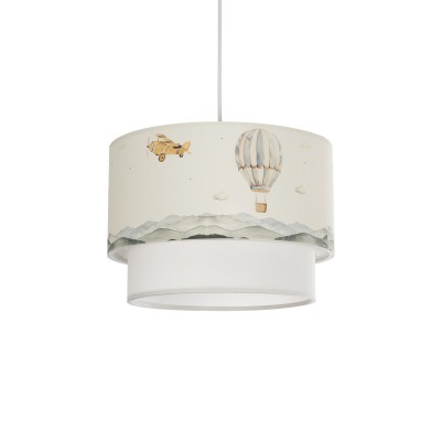 GLOBOSTAR® BALLON 204-0121 Παιδικό Κρεμαστό Φωτιστικό Οροφής με Ντουί 1 x E27 AC 220-240V IP20 - Πολύχρωμο - Μ30 x Π30 x Υ20cm
