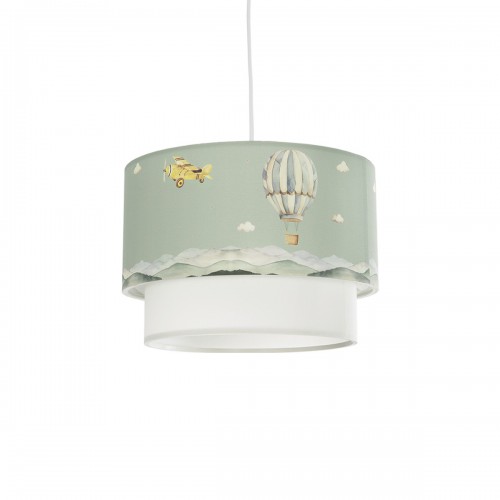 GloboStar® BALLON 204-0120 Παιδικό Κρεμαστό Φωτιστικό Φιγούρα Μονόφωτο 1 x E27 IP20 Πολύχρωμο Ύφασμα - Μ30 x Π30 x Υ70cm Διακόσμηση - Φως - Χαλιά