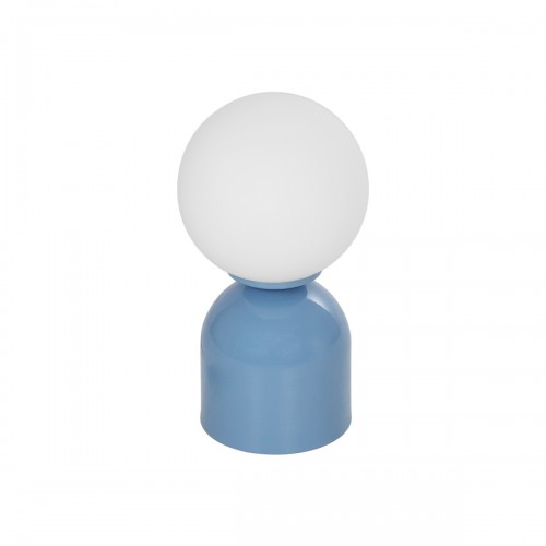 GloboStar® MAGIC 204-0133 Μοντέρνο Eπιτραπέζιο Φωτιστικό Μονόφωτο 1 x E27 IP20 Μπλε Μέταλλο με Λευκό Γυαλί - Μ13 x Π13 x Υ28cm Διακόσμηση - Φως - Χαλιά GloboStar® MAGIC 204-0133 Μοντέρνο Eπιτραπέζιο Φωτιστικό Μονόφωτο 1 x E27 IP20 Μπλε Μέταλλο με Λευκό Γυαλί - Μ13 x Π13 x Υ28cm Διακόσμηση - Φως - Χαλιά