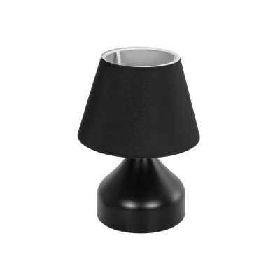 GLOBOSTAR® PYRAMID 204-0058 Μοντέρνο Επιτραπέζιο Φωτιστικό Πορτατίφ με Ντουί 1 x E27 AC 220-240V IP20 - Μαύρο - Μ22 x Π22 x Υ30cm