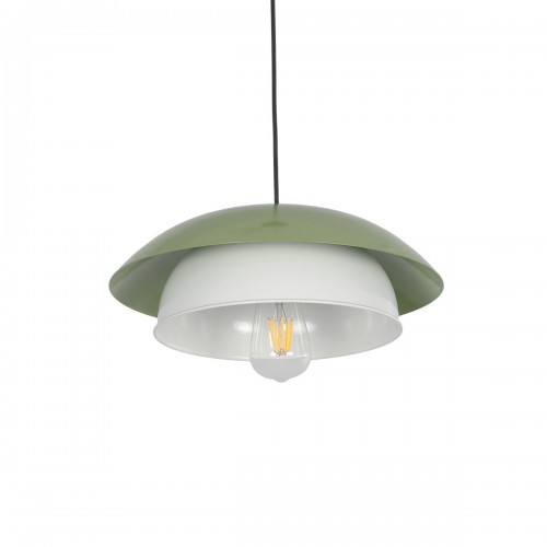 GloboStar® AURA 204-0119 Μοντέρνο Κρεμαστό Φωτιστικό Καμπάνα Μονόφωτο 1 x E27 IP20 Πράσινο & Λευκό Μέταλλο - Μ31 x Π31 x Υ27cm Διακόσμηση - Φως - Χαλιά GloboStar® AURA 204-0119 Μοντέρνο Κρεμαστό Φωτιστικό Καμπάνα Μονόφωτο 1 x E27 IP20 Πράσινο & Λευκό Μέταλλο - Μ31 x Π31 x Υ27cm Διακόσμηση - Φως - Χαλιά