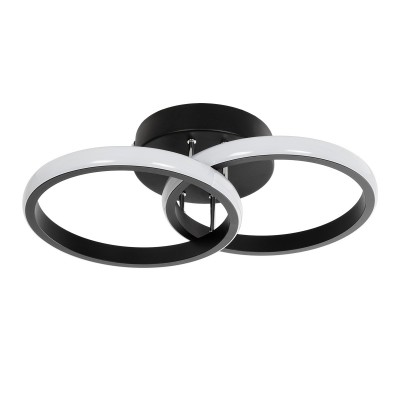 GLOBOSTAR® CORA 61058 Μοντέρνο Φωτιστικό Οροφής LED 18W 2160lm 300° AC 220-240V IP20 Ρυθμιζόμενο Λευκό CCT με On/Off 2700K/4500K/6000K - Lumileds SMD Chip - Μαύρο Ματ - Μ36 x Π20.5 x Υ7cm - 3 Χρόνια Εγγύηση GLOBOSTAR® CORA 61058 Μοντέρνο Φωτιστικό Οροφής LED 18W 2160lm 300° AC 220-240V IP20 Ρυθμιζόμενο Λευκό CCT με On/Off 2700K/4500K/6000K - Lumileds SMD Chip - Μαύρο Ματ - Μ36 x Π20.5 x Υ7cm - 3 Χρόνια Εγγύηση