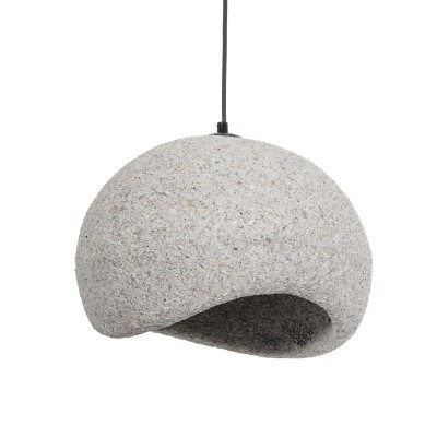 GLOBOSTAR® STONE 204-0123 Μοντέρνο Κρεμαστό Φωτιστικό Οροφής με Ντουί 1 x E27 AC 220-240V IP20 - Γκρι Μπέζ - Μ35 x Π31 x Υ26cm GLOBOSTAR® STONE 204-0123 Μοντέρνο Κρεμαστό Φωτιστικό Οροφής με Ντουί 1 x E27 AC 220-240V IP20 - Γκρι Μπέζ - Μ35 x Π31 x Υ26cm