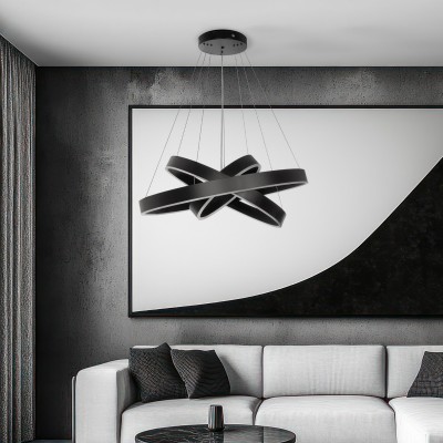 kelvo® VENOM KLV-101-0199-V2 Κρεμαστό Φωτιστικό Οροφής LED 120W 12000lm 120° AC 220-240V IP20 Ρυθμιζόμενο Λευκό CCT με Χειριστήριο από 2700K έως 6000K Dimmable - Lumileds SMD Chip - Μαύρο Ματ - Μ80 x Π80 x Υ80cm - 3 Χρόνια Εγγύηση kelvo® VENOM KLV-101-0199-V2 Κρεμαστό Φωτιστικό Οροφής LED 120W 12000lm 120° AC 220-240V IP20 Ρυθμιζόμενο Λευκό CCT με Χειριστήριο από 2700K έως 6000K Dimmable - Lumileds SMD Chip - Μαύρο Ματ - Μ80 x Π80 x Υ80cm - 3 Χρόνια Εγγύηση