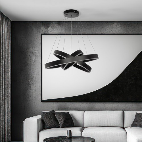 kelvo® VENOM KLV-101-0199-V2 Κρεμαστό Φωτιστικό Οροφής LED 120W 12000lm 120° AC 220-240V IP20 Ρυθμιζόμενο Λευκό CCT με Χειριστήριο από 2700K έως 6000K Dimmable - Lumileds SMD Chip - Μαύρο Ματ - Μ80 x Π80 x Υ80cm - 3 Χρόνια Εγγύηση Διακόσμηση - Φως - Χαλιά kelvo® VENOM KLV-101-0199-V2 Κρεμαστό Φωτιστικό Οροφής LED 120W 12000lm 120° AC 220-240V IP20 Ρυθμιζόμενο Λευκό CCT με Χειριστήριο από 2700K έως 6000K Dimmable - Lumileds SMD Chip - Μαύρο Ματ - Μ80 x Π80 x Υ80cm - 3 Χρόνια Εγγύηση Διακόσμηση - Φως - Χαλιά