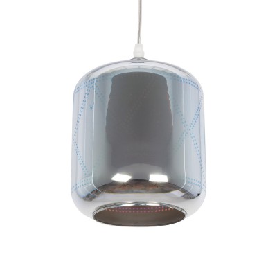 GLOBOSTAR® NEPTUNE 999-0149 Μοντέρνο Κρεμαστό Φωτιστικό Οροφής με Ντουί 1 x E27 AC 220-240V IP20 - Πολύχρωμο - Μ18 x Π18 x Υ25cm