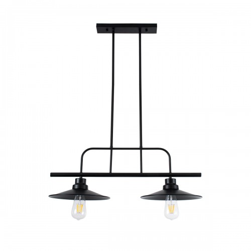 GloboStar® REGAL 01007 Vintage Industrial Φωτιστικό Οροφής Δίφωτο Μαύρο Μεταλλικό Ράγα Μ67 x Π26 x Υ85cm Διακόσμηση - Φωτισμός - Χαλιά GloboStar® REGAL 01007 Vintage Industrial Φωτιστικό Οροφής Δίφωτο Μαύρο Μεταλλικό Ράγα Μ67 x Π26 x Υ85cm Διακόσμηση - Φωτισμός - Χαλιά