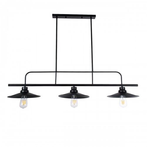 GloboStar® REGAL 01009 Vintage Industrial Φωτιστικό Οροφής Τρίφωτο Μαύρο Ράγα Μ113 x Π26 x Υ85cm Διακόσμηση - Φωτισμός - Χαλιά GloboStar® REGAL 01009 Vintage Industrial Φωτιστικό Οροφής Τρίφωτο Μαύρο Ράγα Μ113 x Π26 x Υ85cm Διακόσμηση - Φωτισμός - Χαλιά