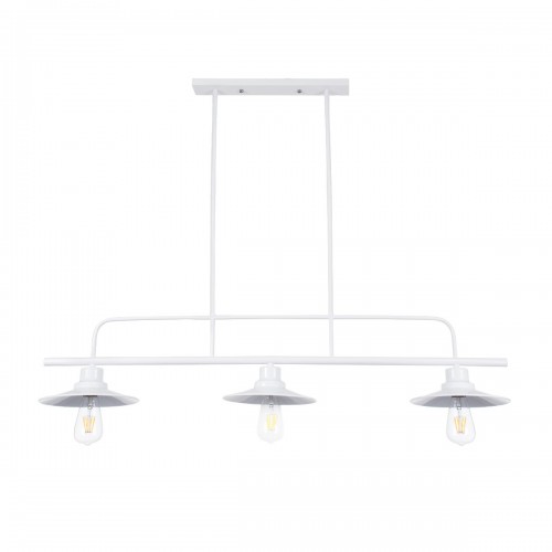 GloboStar® REGAL 01010 Vintage Industrial Φωτιστικό Οροφής Τρίφωτο Λευκό Μεταλλικό Ράγα Μ113 x Π26 x Υ85cm Διακόσμηση - Φωτισμός - Χαλιά GloboStar® REGAL 01010 Vintage Industrial Φωτιστικό Οροφής Τρίφωτο Λευκό Μεταλλικό Ράγα Μ113 x Π26 x Υ85cm Διακόσμηση - Φωτισμός - Χαλιά