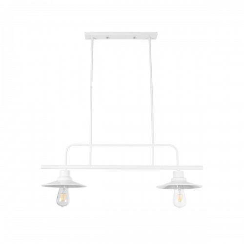 GloboStar® REGAL 01008 Vintage Industrial Φωτιστικό Οροφής Δίφωτο Λευκό Μεταλλικό Ράγα Μ67 x Π26 x Υ85cm Διακόσμηση - Φωτισμός - Χαλιά GloboStar® REGAL 01008 Vintage Industrial Φωτιστικό Οροφής Δίφωτο Λευκό Μεταλλικό Ράγα Μ67 x Π26 x Υ85cm Διακόσμηση - Φωτισμός - Χαλιά