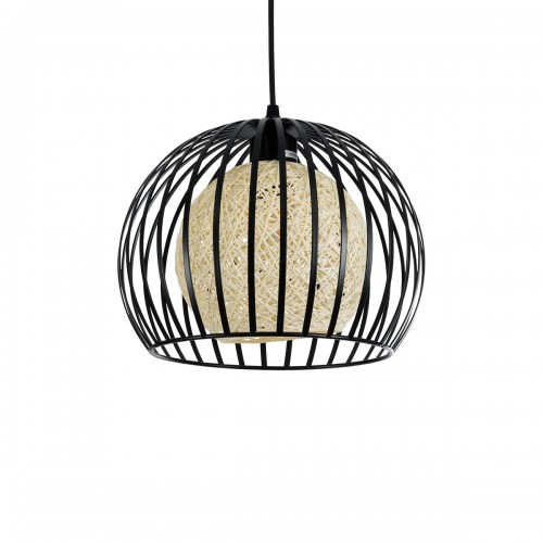 GloboStar® CARTER 00960 Μοντέρνο Industrial Κρεμαστό Φωτιστικό Οροφής Μονόφωτο 1 x E27 Μαύρο με Εκρού Μεταλλικό Πλέγμα Φ28 x Υ23cm Διακόσμηση - Φωτισμός - Χαλιά GloboStar® CARTER 00960 Μοντέρνο Industrial Κρεμαστό Φωτιστικό Οροφής Μονόφωτο 1 x E27 Μαύρο με Εκρού Μεταλλικό Πλέγμα Φ28 x Υ23cm Διακόσμηση - Φωτισμός - Χαλιά