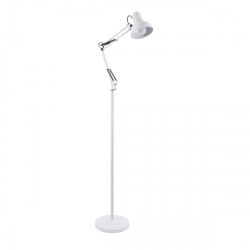 GloboStar® AUDREY 01471 Vintage Φωτιστικό Δαπέδου Μονόφωτο 1 x E27 Λευκό Μεταλλικό Καμπάνα D15 x H190cm Διακόσμηση - Φως - Χαλιά