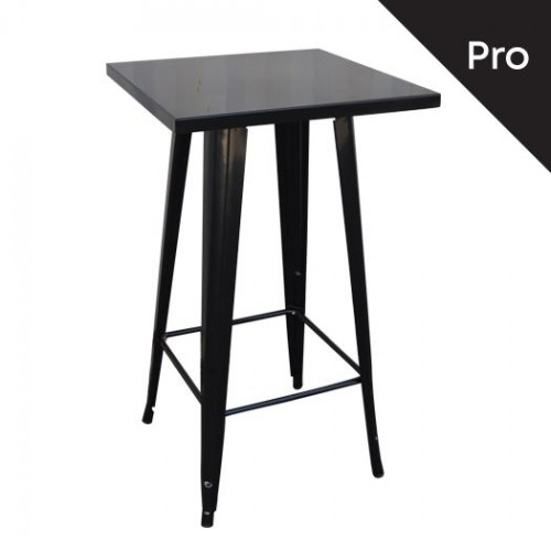 RELIX Τραπέζι Bar-Pro, Μέταλλο Βαφή Antique Black 60x60x101cm/Ε5203,10 Τραπέζια