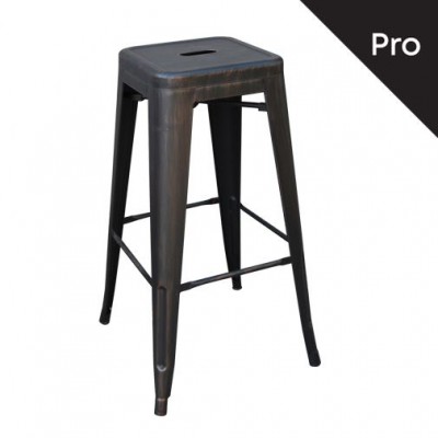 RELIX Σκαμπό Bar-Pro H.67cm, Στοιβαζόμενο, Μέταλλο Βαφή Antique Black 43x43 H.67cm/Ε5193,10 RELIX Σκαμπό Bar-Pro H.67cm, Στοιβαζόμενο, Μέταλλο Βαφή Antique Black 43x43 H.67cm/Ε5193,10