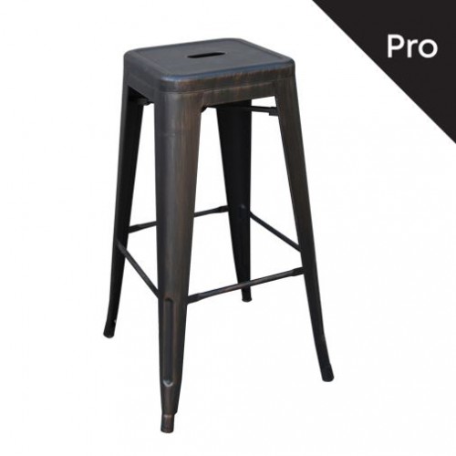 RELIX Σκαμπό Bar-Pro H.67cm, Στοιβαζόμενο, Μέταλλο Βαφή Antique Black 43x43 H.67cm/Ε5193,10 RELIX Σκαμπό Bar-Pro H.67cm, Στοιβαζόμενο, Μέταλλο Βαφή Antique Black 43x43 H.67cm/Ε5193,10