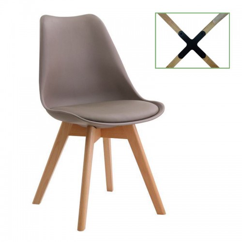 ΣΕΤ MARTIN Καρέκλα Metal Cross, Ξύλο PP Sand Beige, Μονταρισμένη Ταπετσαρία 49x56x82cm/ΕΜ136,90 ΣΕΤ MARTIN Καρέκλα Metal Cross, Ξύλο PP Sand Beige, Μονταρισμένη Ταπετσαρία 49x56x82cm/ΕΜ136,90