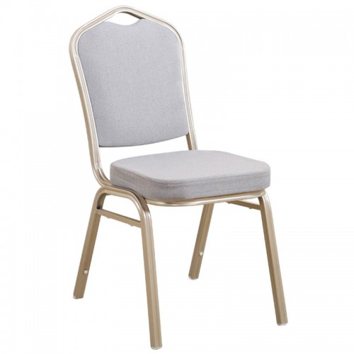 HILTON Καρέκλα Μέταλλο Βαφή Light Gold, Ύφασμα Γκρι 44x55x93cm/ΕΜ513,51 Καρέκλες HILTON Καρέκλα Μέταλλο Βαφή Light Gold, Ύφασμα Γκρι 44x55x93cm/ΕΜ513,51 Καρέκλες