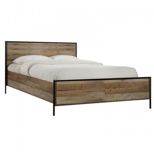 PALLET Κρεβάτι Διπλό, για Στρώμα 160x200cm, Μέταλλο Βαφή Μαύρο, Antique Oak 167x204x100cm/Ε8431 PALLET Κρεβάτι Διπλό, για Στρώμα 160x200cm, Μέταλλο Βαφή Μαύρο, Antique Oak 167x204x100cm/Ε8431