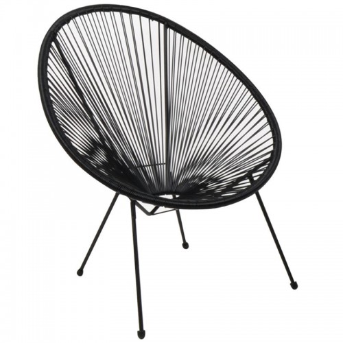ACAPULCO Πολυθρόνα Μέταλλο Βαφή Μαύρο, Rattan Μαύρο 73x76x89cm/Ε245,2 Εξωτερικού Χώρου ACAPULCO Πολυθρόνα Μέταλλο Βαφή Μαύρο, Rattan Μαύρο 73x76x89cm/Ε245,2 Εξωτερικού Χώρου