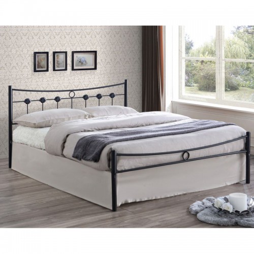 DUGAN Κρεβάτι Διπλό, για Στρώμα 140x190cm, Μέταλλο Βαφή Μαύρo 145x195x83cm/Ε8084 Υπνοδωμάτιο DUGAN Κρεβάτι Διπλό, για Στρώμα 140x190cm, Μέταλλο Βαφή Μαύρo 145x195x83cm/Ε8084 Υπνοδωμάτιο