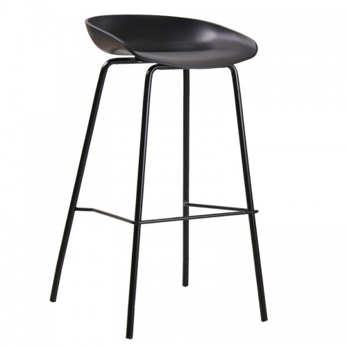 PENTOS Σκαμπό BAR, Μέταλλο Βαφή Μαύρο, PP Μαύρο 49x46x76/83cm/Ε511,1 Τραπεζαρία PENTOS Σκαμπό BAR, Μέταλλο Βαφή Μαύρο, PP Μαύρο 49x46x76/83cm/Ε511,1 Τραπεζαρία