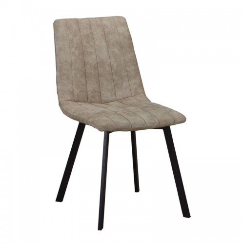 BETTY Καρέκλα Μέταλλο Βαφή Μαύρο, Ύφασμα Suede Μπεζ 45x60x87cm/ΕΜ791,3 Τραπεζαρία BETTY Καρέκλα Μέταλλο Βαφή Μαύρο, Ύφασμα Suede Μπεζ 45x60x87cm/ΕΜ791,3 Τραπεζαρία