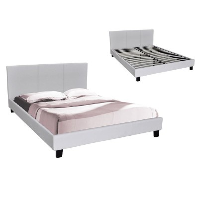 WILTON Κρεβάτι Μονό, για Στρώμα 90x190cm, Pu Άσπρο 97x203x89cm/Ε8060,11 WILTON Κρεβάτι Μονό, για Στρώμα 90x190cm, Pu Άσπρο 97x203x89cm/Ε8060,11