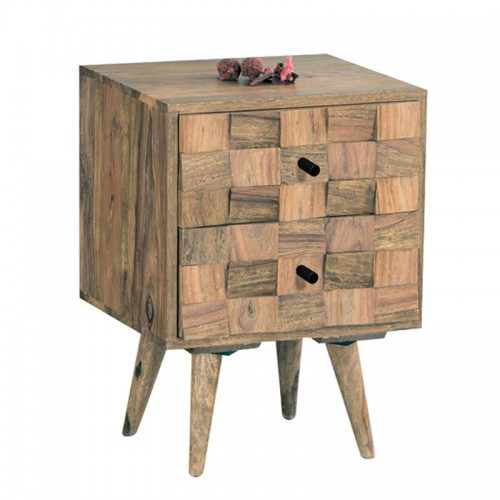 TEKA Κομοδίνο Ξύλο Ακακία Φυσικό 40x35x55cm/ΕΑ7044 TEKA Κομοδίνο Ξύλο Ακακία Φυσικό 40x35x55cm/ΕΑ7044
