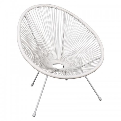 ACAPULCO Πολυθρόνα Μέταλλο Βαφή Άσπρο, Rattan Άσπρο 73x76x89cm/Ε245,Α1 Εξωτερικού Χώρου ACAPULCO Πολυθρόνα Μέταλλο Βαφή Άσπρο, Rattan Άσπρο 73x76x89cm/Ε245,Α1 Εξωτερικού Χώρου