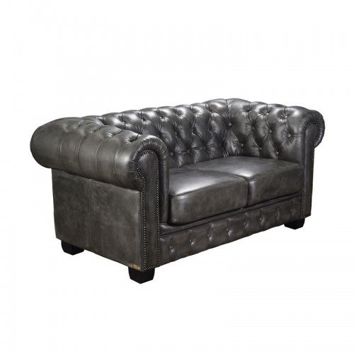 CHESTERFIELD Birmingham Kαναπές 2Θέσιος Σαλονιού Καθιστικού, Δέρμα Antique Grey 155x91x74cm/Ε9574,22 CHESTERFIELD Birmingham Kαναπές 2Θέσιος Σαλονιού Καθιστικού, Δέρμα Antique Grey 155x91x74cm/Ε9574,22