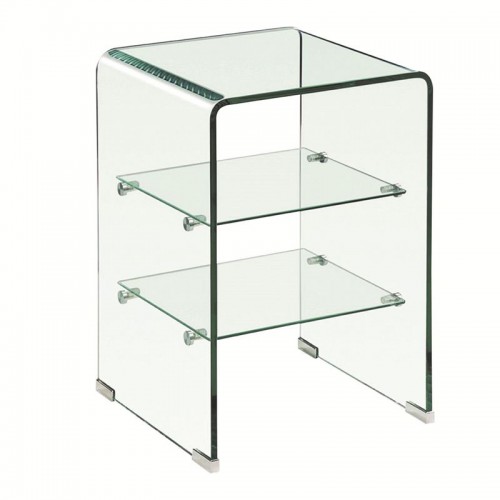 GLASSER Κομοδίνο Clear 2 Ράφια - Γυαλί 10mm / 5mm 40x40x60cm/ΕΜ729,1 Υπνοδωμάτιο GLASSER Κομοδίνο Clear 2 Ράφια - Γυαλί 10mm / 5mm 40x40x60cm/ΕΜ729,1 Υπνοδωμάτιο
