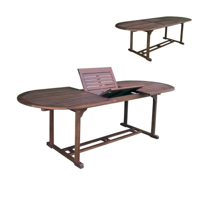 GARDEN Τραπέζι Επεκτεινόμενο Oval, Ξύλο Acacia 180/240x90 H.74cm/Ε20212,9