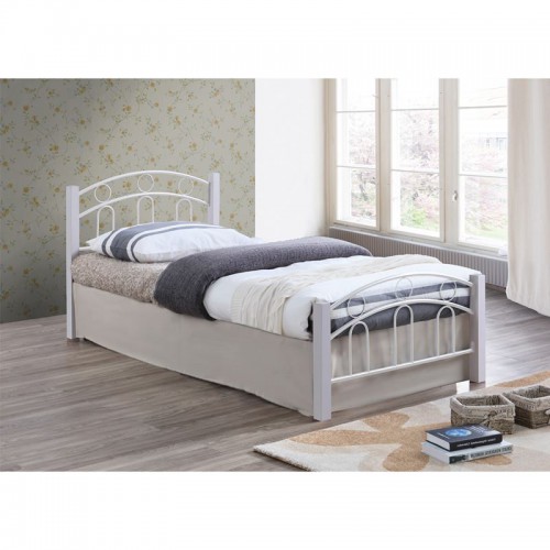 NORTON Κρεβάτι Διπλό, για Στρώμα 140x190cm, Μέταλλο Βαφή Άσπρο, Ξύλο Άσπρο 145x201x79cm/Ε8108,1 Υπνοδωμάτιο NORTON Κρεβάτι Διπλό, για Στρώμα 140x190cm, Μέταλλο Βαφή Άσπρο, Ξύλο Άσπρο 145x201x79cm/Ε8108,1 Υπνοδωμάτιο
