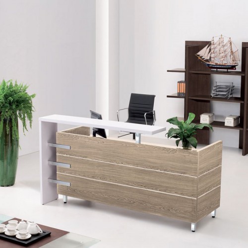 Reception PROJECT Απόχρωση Sonoma - Άσπρο 180x75x110cm/ΕΟ944 Έπιπλα Γραφείου Reception PROJECT Απόχρωση Sonoma - Άσπρο 180x75x110cm/ΕΟ944 Έπιπλα Γραφείου