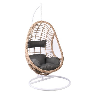 MACAN-II Κρεμαστή Πολυθρόνα, PE Wicker Natural, Μέταλλο Βαφή Άσπρο, Μαξιλάρι Σκ.Γκρι Φ105x196cm/Ε6740,1 MACAN-II Κρεμαστή Πολυθρόνα, PE Wicker Natural, Μέταλλο Βαφή Άσπρο, Μαξιλάρι Σκ.Γκρι Φ105x196cm/Ε6740,1
