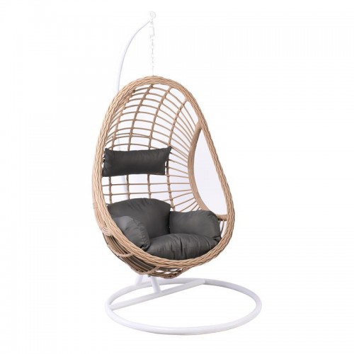 MACAN-II Κρεμαστή Πολυθρόνα, Wicker Grey-White, Μέταλλο Βαφή Άσπρο, Μαξιλάρι Γκρι Φ105x196cm/Ε6740,1 Κούνιες - Φωλιές - Αιώρες MACAN-II Κρεμαστή Πολυθρόνα, Wicker Grey-White, Μέταλλο Βαφή Άσπρο, Μαξιλάρι Γκρι Φ105x196cm/Ε6740,1 Κούνιες - Φωλιές - Αιώρες