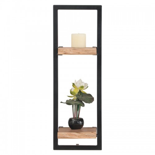LIZARD Frame Ράφι Μέταλλο Βαφή Μαύρο, Ξύλο Ακακία Φυσικό 25x25x75cm/ΕΑ7070,2 Σαλόνι LIZARD Frame Ράφι Μέταλλο Βαφή Μαύρο, Ξύλο Ακακία Φυσικό 25x25x75cm/ΕΑ7070,2 Σαλόνι