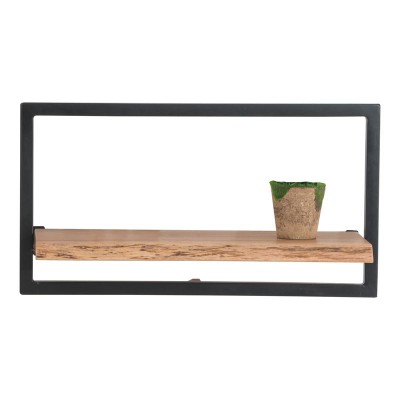 LIZARD Frame Ράφι Μέταλλο Βαφή Μαύρο, Ξύλο Ακακία Φυσικό 65x25x35cm/ΕΑ7070,4 LIZARD Frame Ράφι Μέταλλο Βαφή Μαύρο, Ξύλο Ακακία Φυσικό 65x25x35cm/ΕΑ7070,4