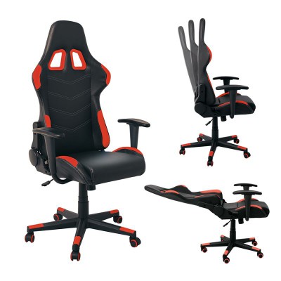 BF9150 Gaming Πολυθρόνα Γραφείου, Ανάκλιση Πλάτης έως 90°, Pu Μαύρο - Κόκκινο 67x69x124/134cm/ΕΟ541,1 BF9150 Gaming Πολυθρόνα Γραφείου, Ανάκλιση Πλάτης έως 90°, Pu Μαύρο - Κόκκινο 67x69x124/134cm/ΕΟ541,1