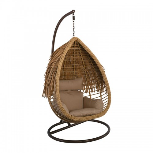 SALSA TROPIC Κρεμαστή Πολυθρόνα, Wicker Φυσικό, Μέταλλο Brown, Μαξιλάρι Μπεζ Φ105x197cm/Ε6780,1 Κούνιες - Φωλιές - Αιώρες SALSA TROPIC Κρεμαστή Πολυθρόνα, Wicker Φυσικό, Μέταλλο Brown, Μαξιλάρι Μπεζ Φ105x197cm/Ε6780,1 Κούνιες - Φωλιές - Αιώρες
