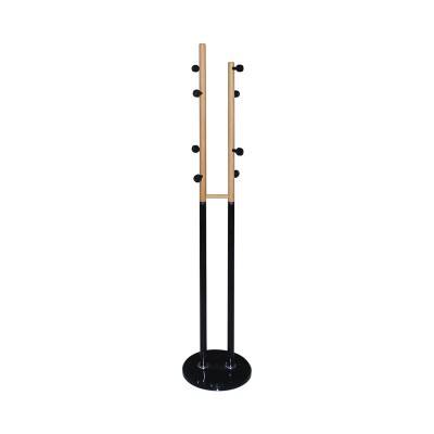 NORDIC DUO Καλόγερος Μέταλλο Βαφή Μαύρο, Φυσικό Φ37x170cm/ΕΜ195,1 NORDIC DUO Καλόγερος Μέταλλο Βαφή Μαύρο, Φυσικό Φ37x170cm/ΕΜ195,1
