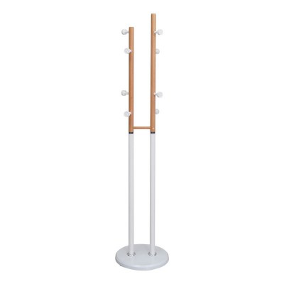 NORDIC DUO Καλόγερος Μέταλλο Βαφή Άσπρο, Φυσικό Φ37x170cm/ΕΜ195,2 NORDIC DUO Καλόγερος Μέταλλο Βαφή Άσπρο, Φυσικό Φ37x170cm/ΕΜ195,2