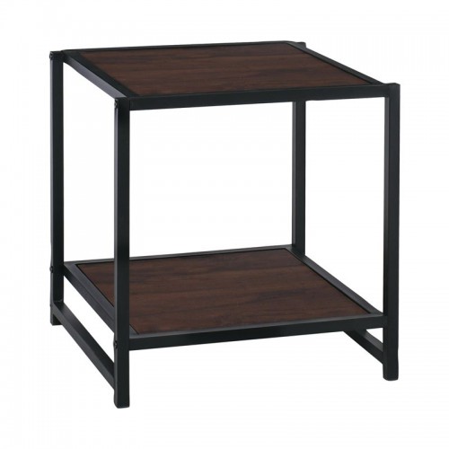 ATOS Κομοδίνο Μέταλλο Βαφή Μαύρο - Mdf Καρυδί 48x44x50cm/Ε8012,1 ATOS Κομοδίνο Μέταλλο Βαφή Μαύρο - Mdf Καρυδί 48x44x50cm/Ε8012,1