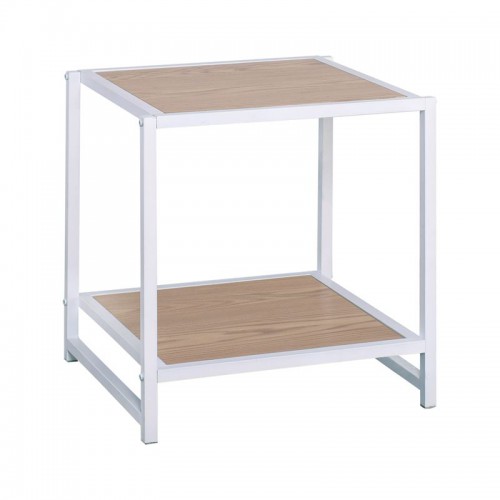 ATOS Κομοδίνο Μέταλλο Βαφή Άσπρο - Mdf Φυσικό 48x44x50cm/Ε8012,2 ATOS Κομοδίνο Μέταλλο Βαφή Άσπρο - Mdf Φυσικό 48x44x50cm/Ε8012,2
