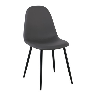 ΣΕΤ CELINA Καρέκλα Μέταλλο Βαφή Μαύρο, Pvc Γκρι 45x54x85cm/ΕΜ907,1ΜP ΣΕΤ CELINA Καρέκλα Μέταλλο Βαφή Μαύρο, Pvc Γκρι 45x54x85cm/ΕΜ907,1ΜP